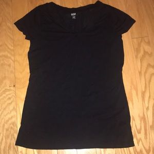 a.n.a black v-neck t-shirt